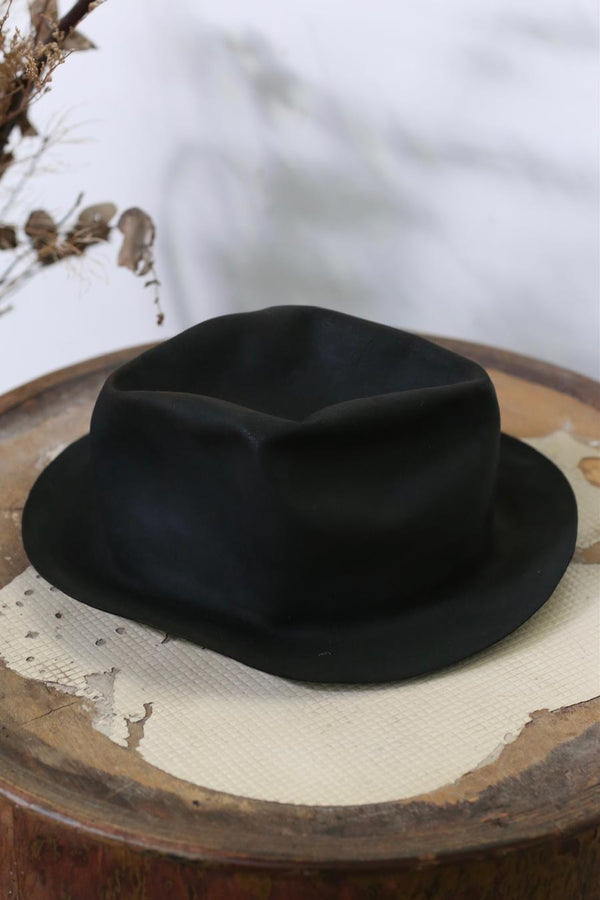 Horisaki Reshapeable Multifunctional Top Hat Beaver Velvet Sweden BHSTR005 GREY HB